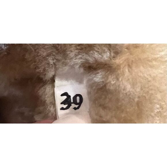 MONTELLIANA Suede Shearling-Trimmed Hiking Boots in Chestnut NWOB 39 / 8 US - Picture 8 of 9